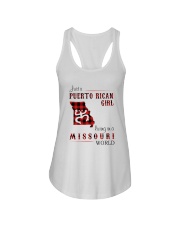 PUERTO RICAN GIRL LIVING IN MISSOURI WORLD Ladies Flowy Tank tile