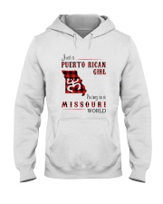 PUERTO RICAN GIRL LIVING IN MISSOURI WORLD Hooded Sweatshirt tile