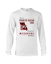 PUERTO RICAN GIRL LIVING IN MISSOURI WORLD Long Sleeve Tee tile