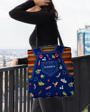 South Carolina Symbols Personalized Name All Over Tote All-over Tote aos-all-over-tote-lifestyle-front-05