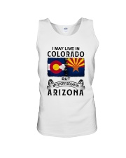 LIVE IN COLORADO BEGAN IN ARIZONA Unisex Tank thumbnail