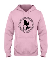 MANITOBA GIRL LIVING IN QUEBEC WORLD Hooded Sweatshirt front