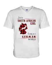 SOUTH AFRICAN GIRL LIVING IN GERMAN WORLD V-Neck T-Shirt thumbnail