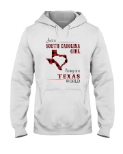 SOUTH CAROLINA GIRL LIVING IN TEXAS WORLD Hooded Sweatshirt thumbnail