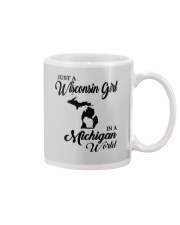 JUST A WISCONSIN GIRL IN A MICHIGAN WORLD Mug thumbnail