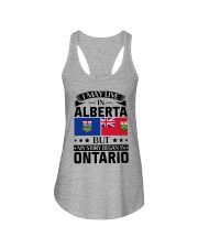LIVE IN ALBERTA MY STORY BEGAN IN ONTARIO Ladies Flowy Tank thumbnail