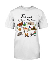 Texas Is Always Home Symbols Classic T-Shirt tile