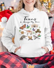 Texas Is Always Home Symbols Hooded Sweatshirt custom-hoodie-sweatshirt-lifestyle-front-211