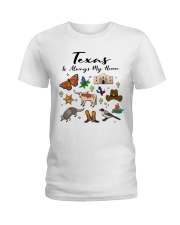 Texas Is Always Home Symbols Ladies T-Shirt tile