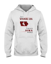 WYOMING GIRL LIVING IN IOWA WORLD Hooded Sweatshirt thumbnail