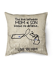 MICHIGAN TENNESSEE THE LOVE MOM AND SON Indoor Pillow - 16” x 16” back