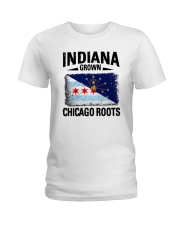 INDIANA GROWN CHICAGO ROOTS Ladies T-Shirt thumbnail