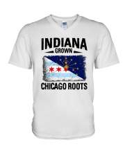 INDIANA GROWN CHICAGO ROOTS V-Neck T-Shirt thumbnail