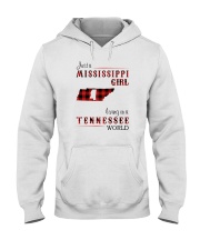 MISSISSIPPI GIRL LIVING IN TENNESSEE WORLD Hooded Sweatshirt tile