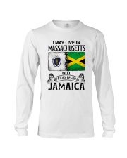LIVE IN MASSACHUSETTS BEGAN IN JAMAICA Long Sleeve Tee tile