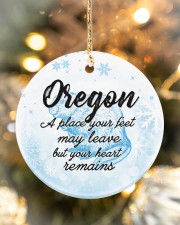 Oregon Your Heart Remains Circle ornament - single (porcelain) aos-circle-ornament-single-porcelain-lifestyles-05