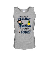 I'M A SASKATCHEWAN GIRL WE JUST TALK LOUD Unisex Tank thumbnail