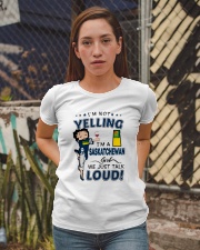 I'M A SASKATCHEWAN GIRL WE JUST TALK LOUD Ladies T-Shirt apparel-ladies-t-shirt-lifestyle-03