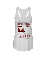 SOUTH CAROLINA GIRL LIVING IN MISSOURI WORLD Ladies Flowy Tank thumbnail