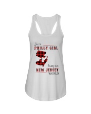PHILLY GIRL LIVING IN NEW JERSEY WORLD Ladies Flowy Tank thumbnail