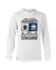 LIVE IN MASSACHUSETTS BEGAN IN LOUISIANA Long Sleeve Tee tile