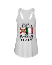 LIVE IN FLORIDA BEGAN IN ITALY Ladies Flowy Tank tile