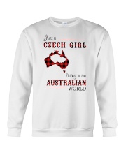 CZECH GIRL LIVING IN AUSTRALIAN WORLD Crewneck Sweatshirt tile