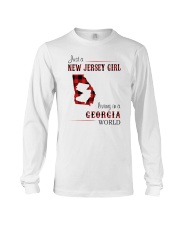 JERSEY GIRL LIVING IN GEORGIA WORLD Long Sleeve Tee tile