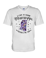 Mississippi Misses Me Too V-Neck T-Shirt tile