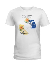 MICHIGAN CALIFORNIA BEST FRIENDS Ladies T-Shirt thumbnail