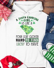 South Carolina Girl Is Like Four Leaf Clover Hooded Sweatshirt custom-hoodie-sweatshirt-lifestyle-front-231