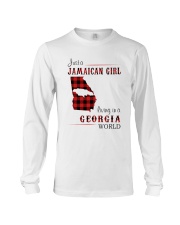 JAMAICAN GIRL LIVING IN GEORGIA WORLD Long Sleeve Tee thumbnail