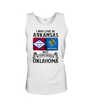 LIVE IN ARKANSAS BEGAN IN OKLAHOMA Unisex Tank thumbnail