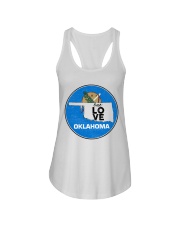 Oklahoma Circle One Love Ladies Flowy Tank tile