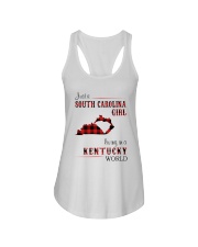 SOUTH CAROLINA GIRL LIVING IN KENTUCKY WORLD Ladies Flowy Tank thumbnail