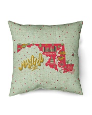 Maryland Map Symbols Indoor Pillow tile