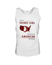 QUEBEC GIRL LIVING IN AMERICAN WORLD Unisex Tank tile