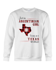 ARGENTINIAN GIRL LIVING IN TEXAS WORLD Crewneck Sweatshirt tile