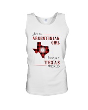 ARGENTINIAN GIRL LIVING IN TEXAS WORLD Unisex Tank tile