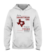 ARGENTINIAN GIRL LIVING IN TEXAS WORLD Hooded Sweatshirt tile