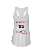 FILIPINO GIRL LIVING IN OKLAHOMA WORLD Ladies Flowy Tank tile