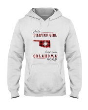 FILIPINO GIRL LIVING IN OKLAHOMA WORLD Hooded Sweatshirt tile