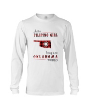 FILIPINO GIRL LIVING IN OKLAHOMA WORLD Long Sleeve Tee tile