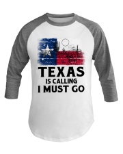 Texas Is Calling And I Must Go Baseball Tee tile