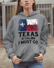 Texas Is Calling And I Must Go Hooded Sweatshirt apparel-hooded-sweatshirt-lifestyle-07