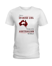SPANISH GIRL LIVING IN AUSTRALIAN WORLD Ladies T-Shirt tile