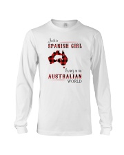 SPANISH GIRL LIVING IN AUSTRALIAN WORLD Long Sleeve Tee tile