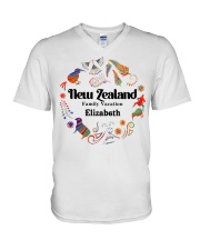 New Zealand Family Vacation V-Neck T-Shirt tile