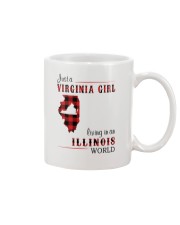 VIRGINIA GIRL LIVING IN ILLINOIS WORLD Mug tile