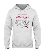 FLORIDA MICHIGAN THE LOVE A FATHER AND SON Hooded Sweatshirt thumbnail